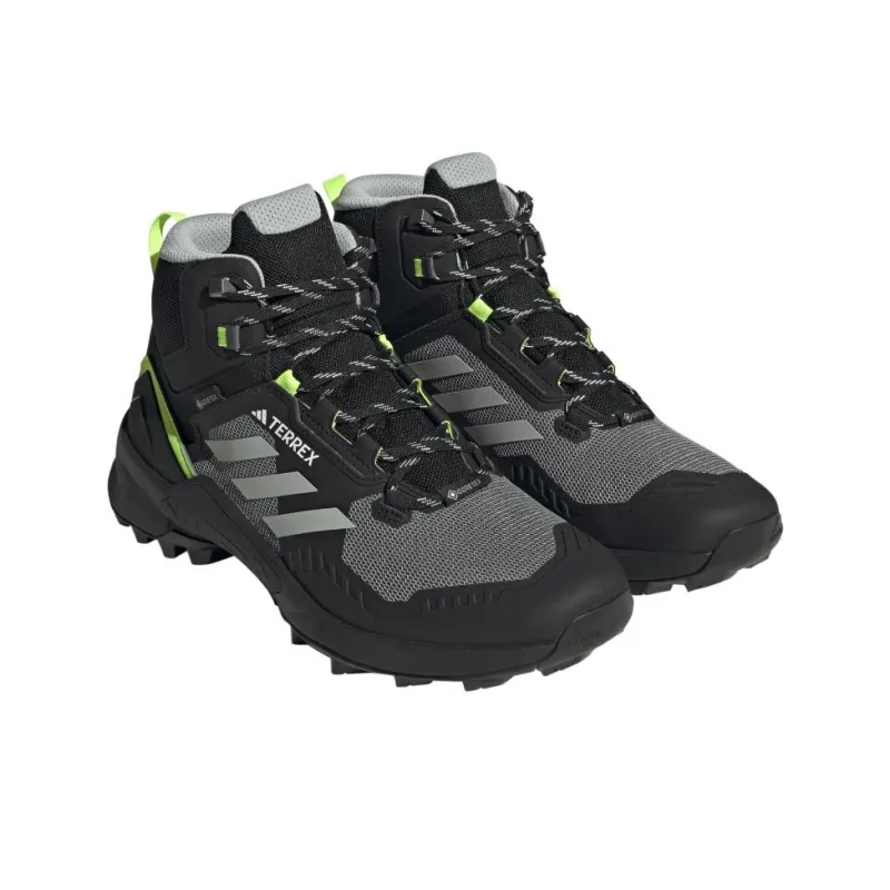 Adidas Terrex Swift R3 Mid Gtx Wonder Silver Lucid Lemon-2