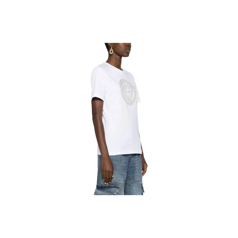 VERSACE Medusa Head Printed Crewneck T Shirt-3