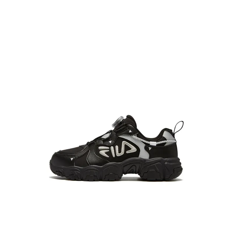 FILA KIDS Cat Paw Abrasion Resistant Low Top Kids' Running Shoes Black Kids'-0