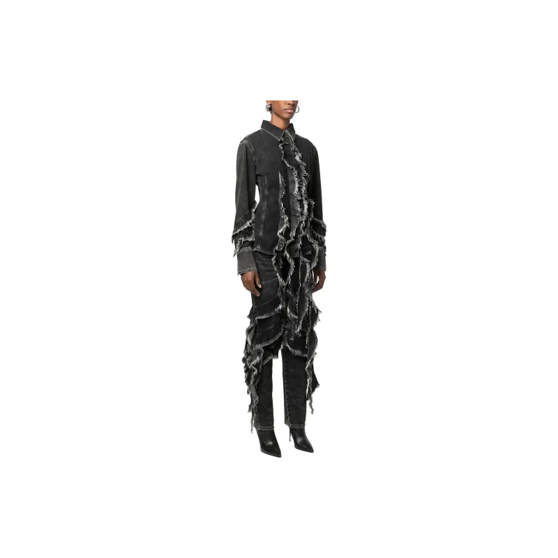Blumarine Denim Jackets Women's Black-3