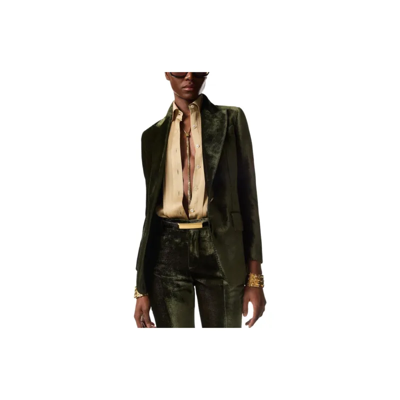 TOM FORD Plisse Panel Long Sleeved Shirt-2