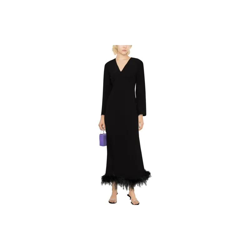 Rixo Long-Sleeved Dresses Women's Black-1