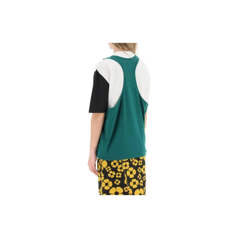MARNI X Carhartt Wip Women's T Shirt 'Stone Green'-2