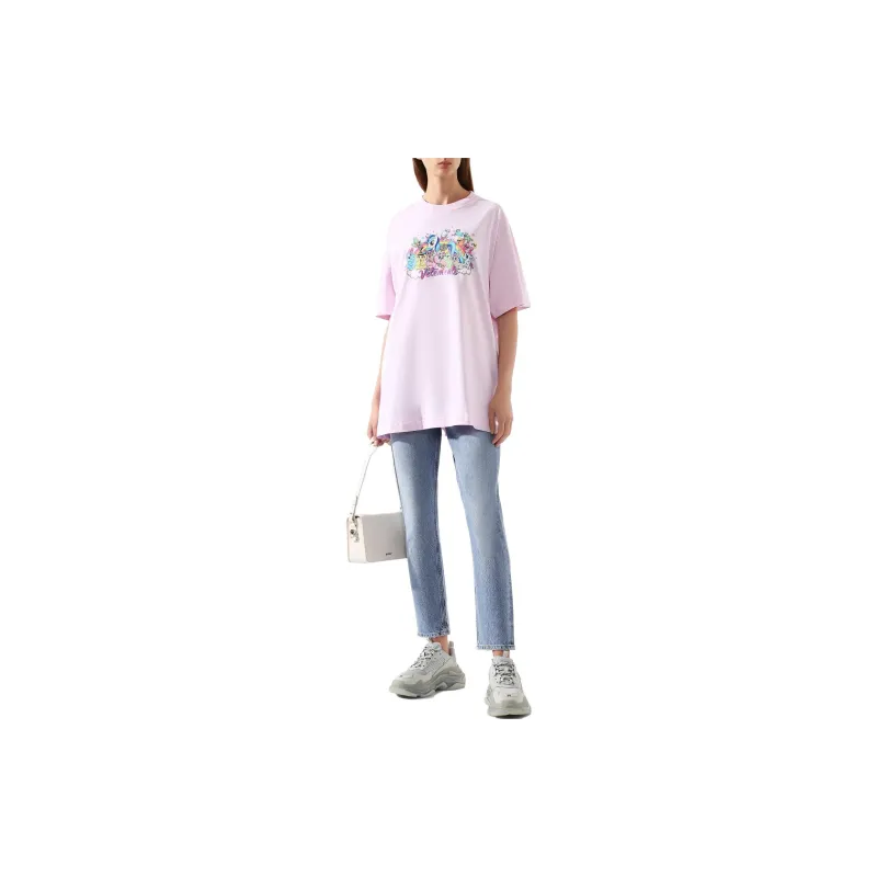 Vetements T-Shirts Women's Pink-1