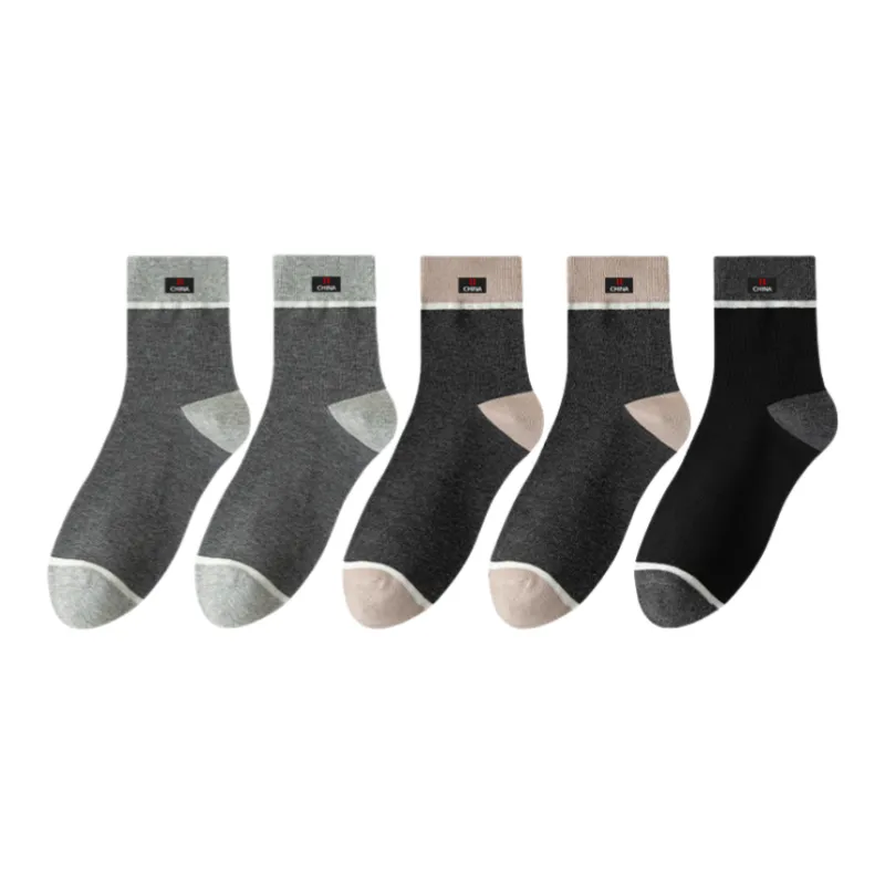Lan Miao Mid Calf Socks Men's 5 Pack-6
