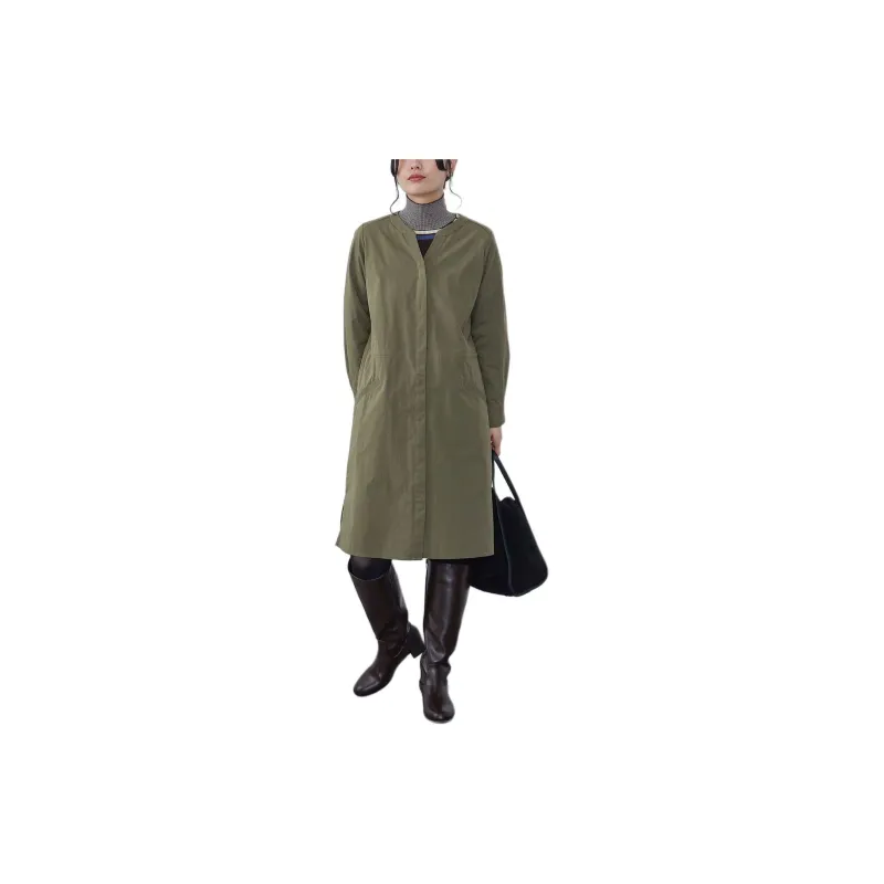 Beams Jackets & Coats Women's Olive Green-5