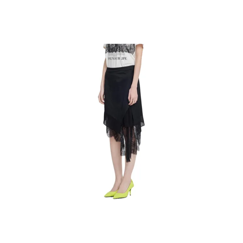 XG Casual Long Skirt Women's Black-4
