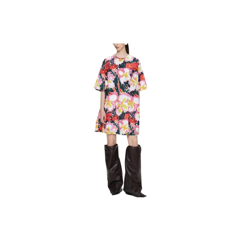 Jiangnan Commoner Short Sleeved Dress Women's-5