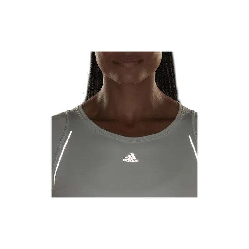 Adidas T Shirt Women's Gray Green-3