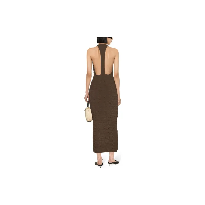 NANUSHKA SS24 Sleeveless Dress Women's Coffee-3