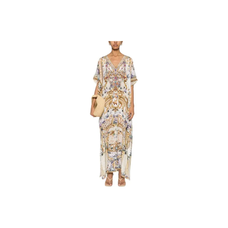 Camilla Slim Fit Kaftan W/ Split Palazzo Play Date-1