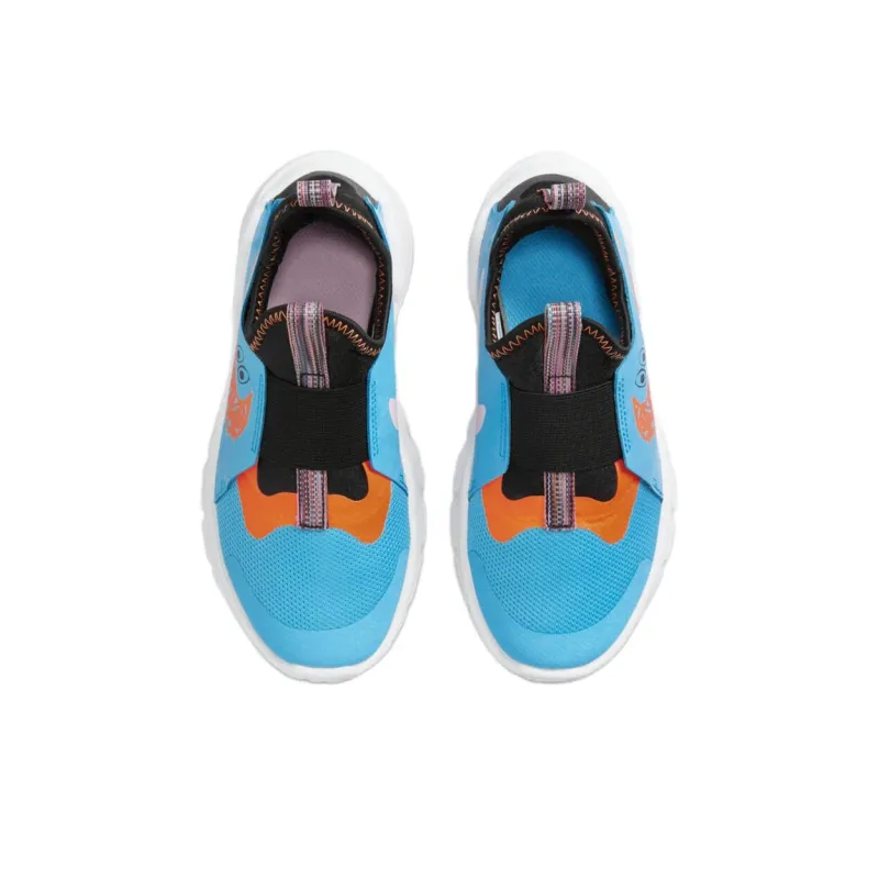 Nike Flex Runner 2 Lil PS 'Blue Lightning Total Orange'-2