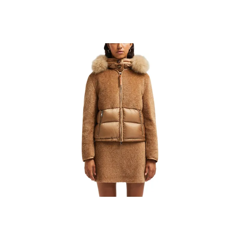 Moncler FW24 Down Jacket Women's Light Brown-3