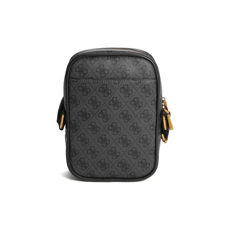 GUESS Artificial Leather Camera Bag Shoulder Bag Crossbody Bag Men's Black-2