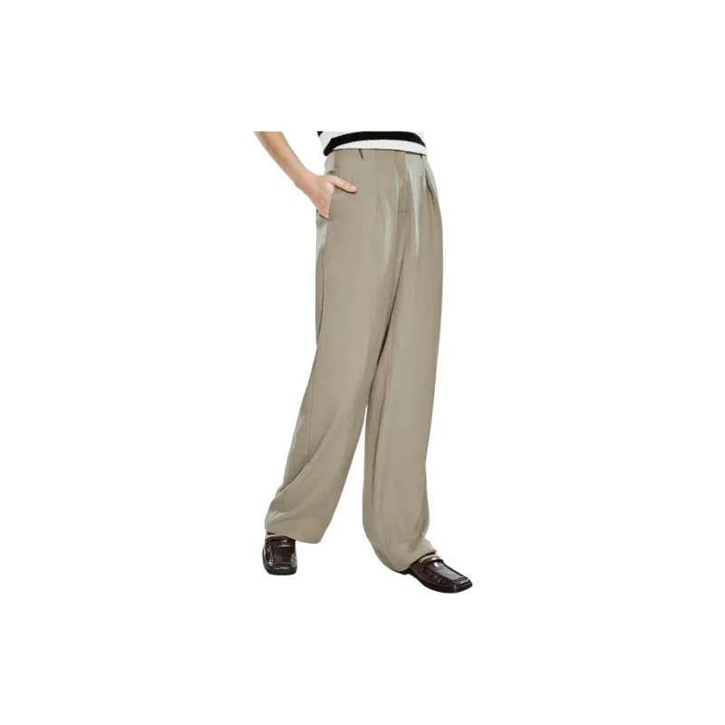 COVERINS Casual Pants Women's Gray Green-4