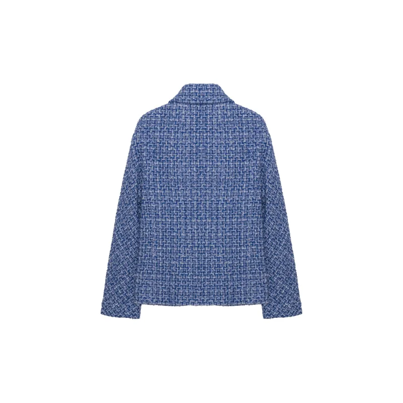 CHANEL SS23 Jackets Coats Women's Blue-1