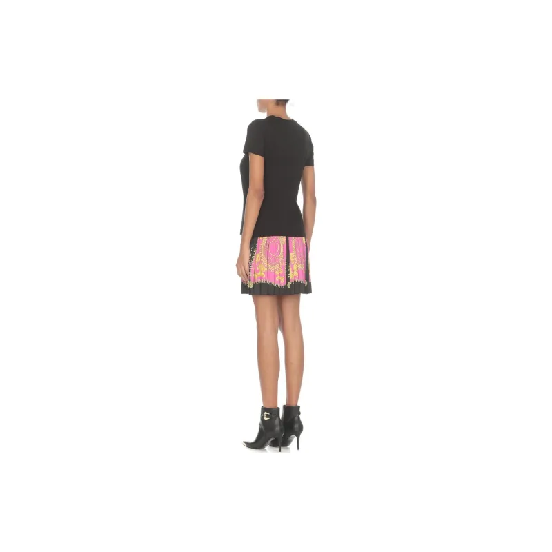 VERSACE JEANS COUTURE Barocco Print Pleated Mini Skirt-3