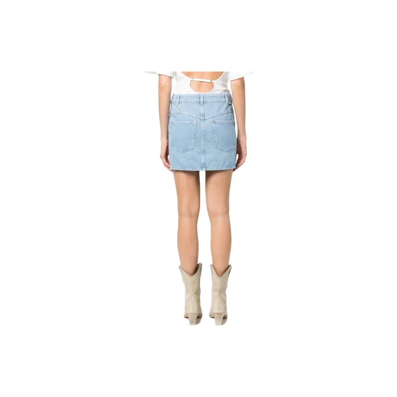 ISABEL MARANT ETOILE Vesna Denim Mini Skirt-1