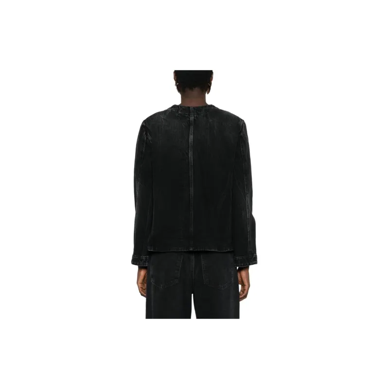 Givenchy Collarless Chain Jacket 'Black'-2