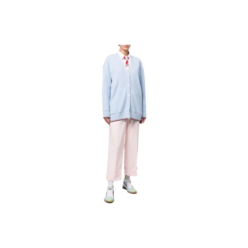 THOM BROWNE Cashmere Sweaters Women's Blue-1