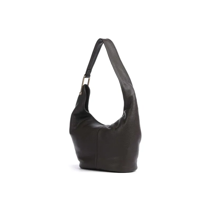 MICHAEL KORS Grain Cow Leather Handbag, Shoulder Bag Women's Chocolate-1