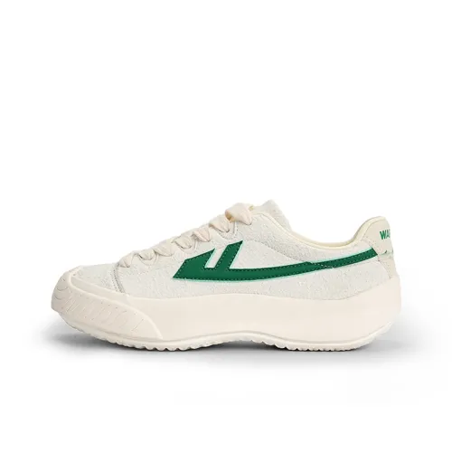 Warrior Sky Power Fashion Canvas Shoes Skateboard Shoes Unisex Ecru/Green
