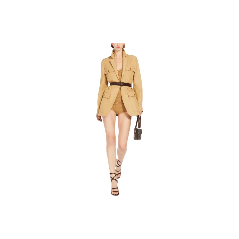 MaxMara Jackets Coats Women's Tobacco-3