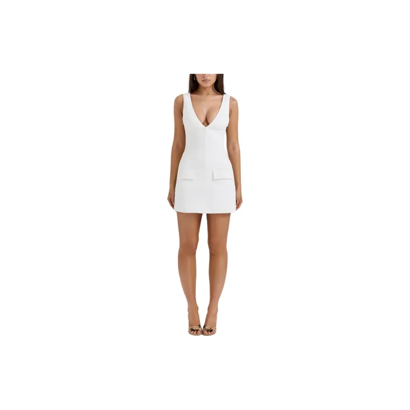 HOUSE OF CB OLYMPIA Slip Dress Women's WHITE/White-2