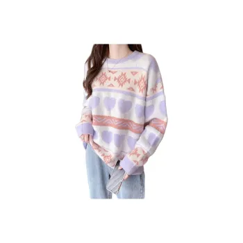 Tonlion Sweater Women's Light Soft Purple