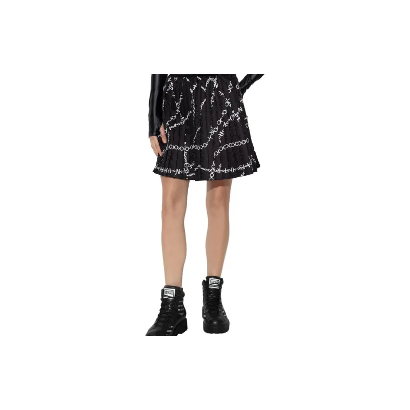 VERSACE JEANS Casual Short Skirts Women's Black-1