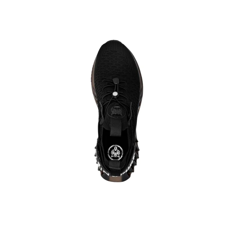 PLEIN SPORT Abrasion Resistant Low Top Casual Shoes Unisex Black-3