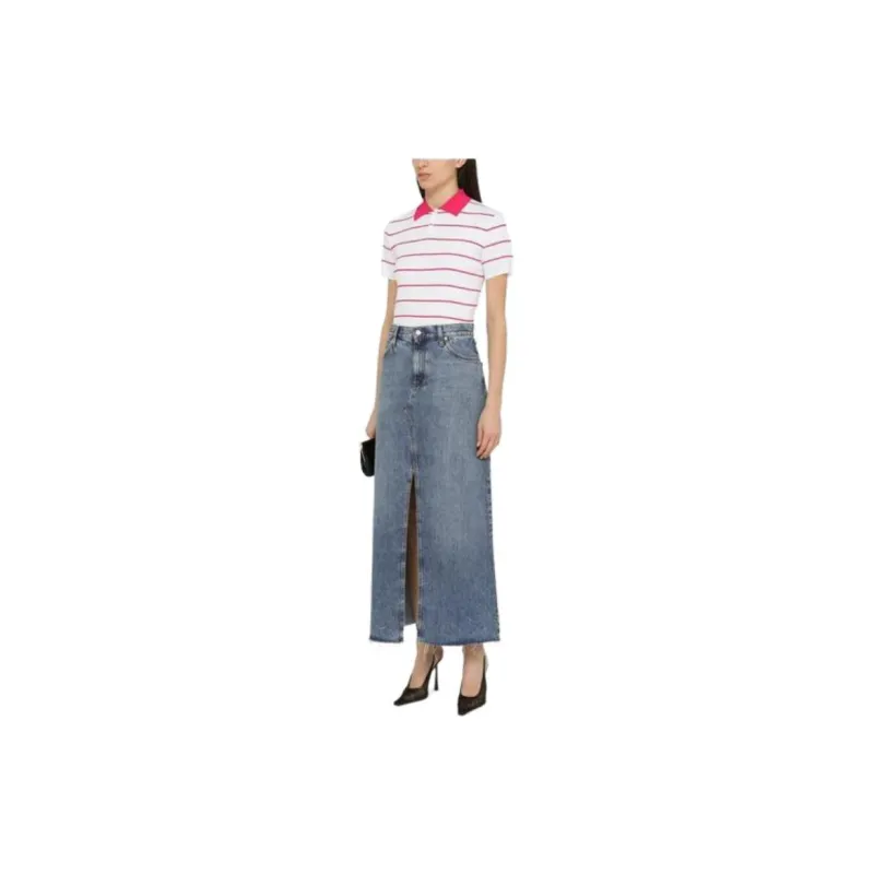 DSQUARED 2 Striped Knit Polo Shirt-2
