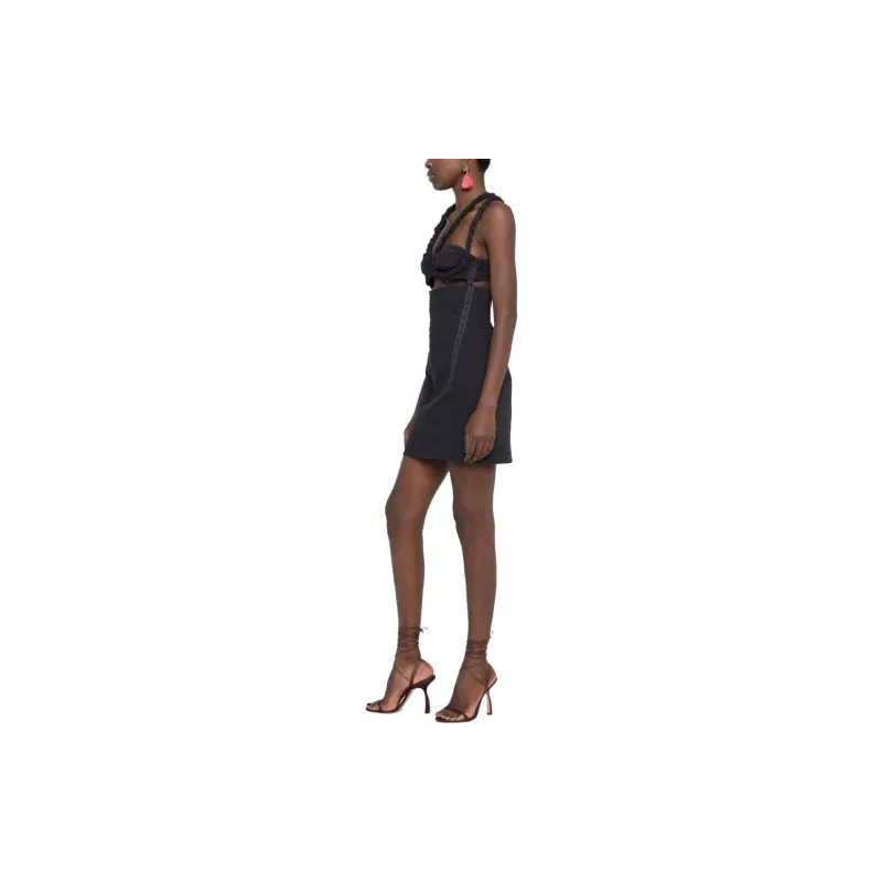 Jacquemus Sleeveless Dresses Women's Black-2