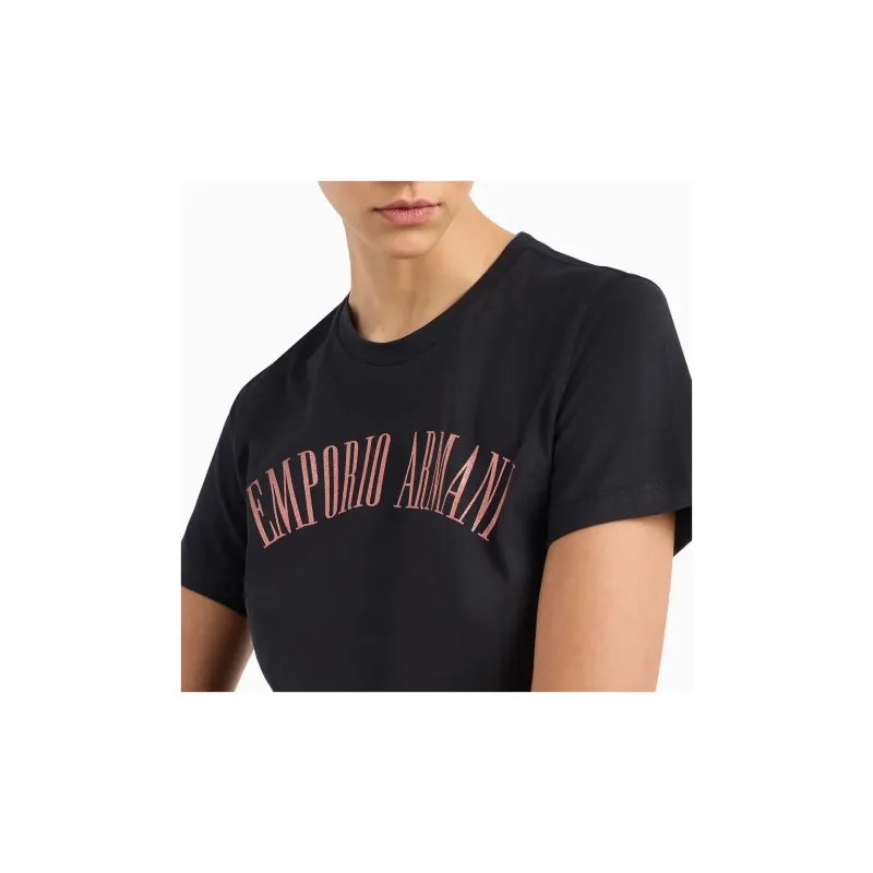 EMPORIO ARMANI Logo print Cotton T shirt-3