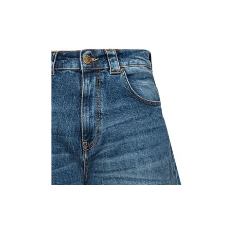 PINKO Eloise Egg Wide Leg Jeans-5