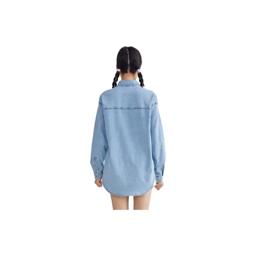 A21 Shirts Women's Sky Blue