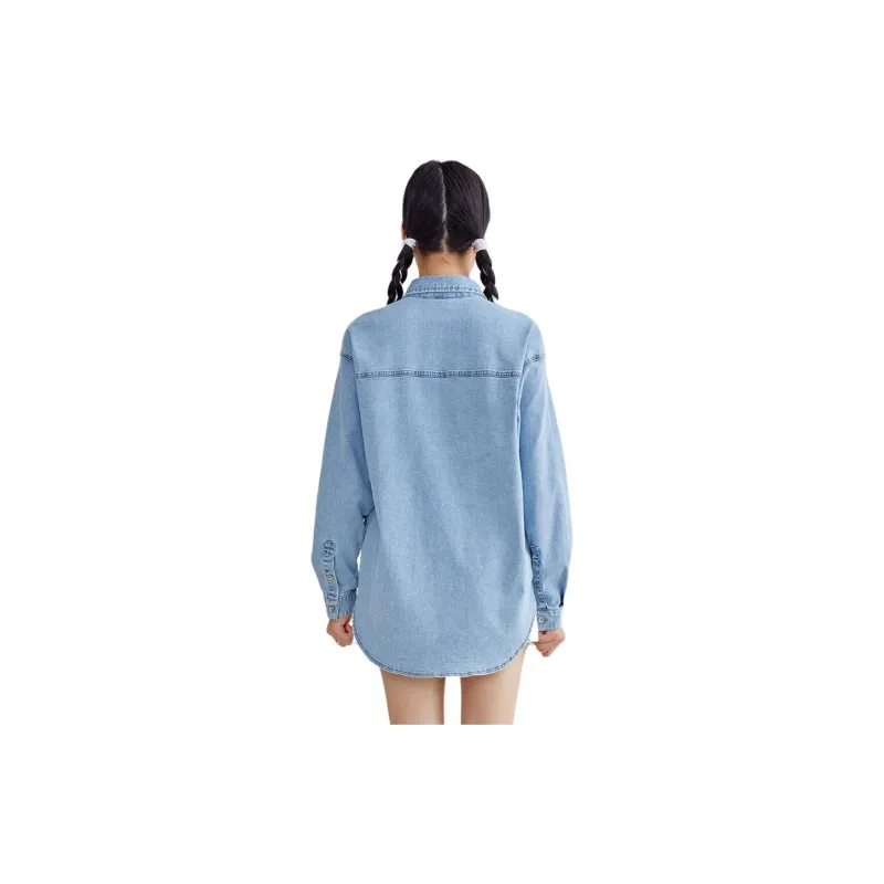 A21 Shirts Women's Sky Blue-0