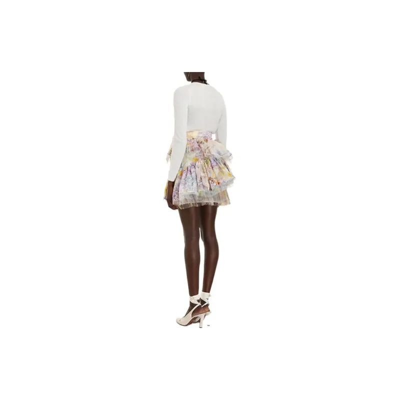 Zimmermann Rhythmic Tiered Mini Skirt-2