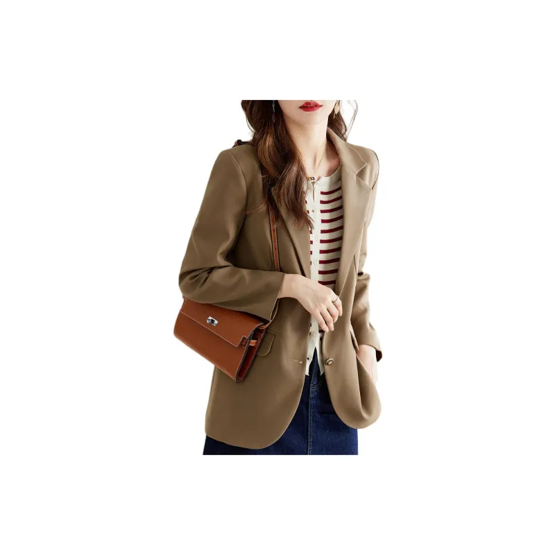 TERRE BLEUE Business Suit Women's Dark Coffee-3