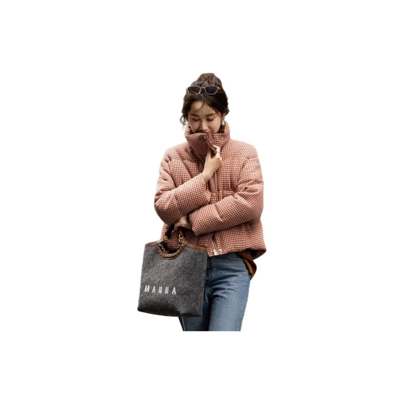 【dme】 Puffer Jacket Women's Orange Red-1