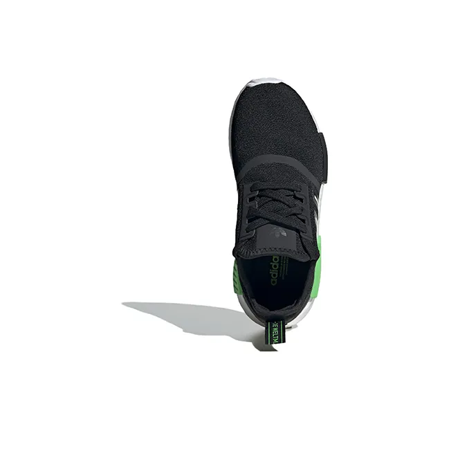 Adidas NMD_R1 J 'Black Lucid Lime'-4