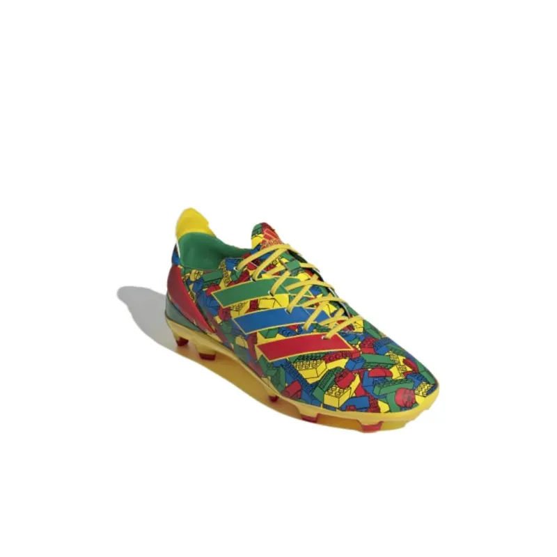 Adidas Gamemode Cushioning Wear-Resistant Low-Top Kids' Soccer Shoes Red Green Kids'-2