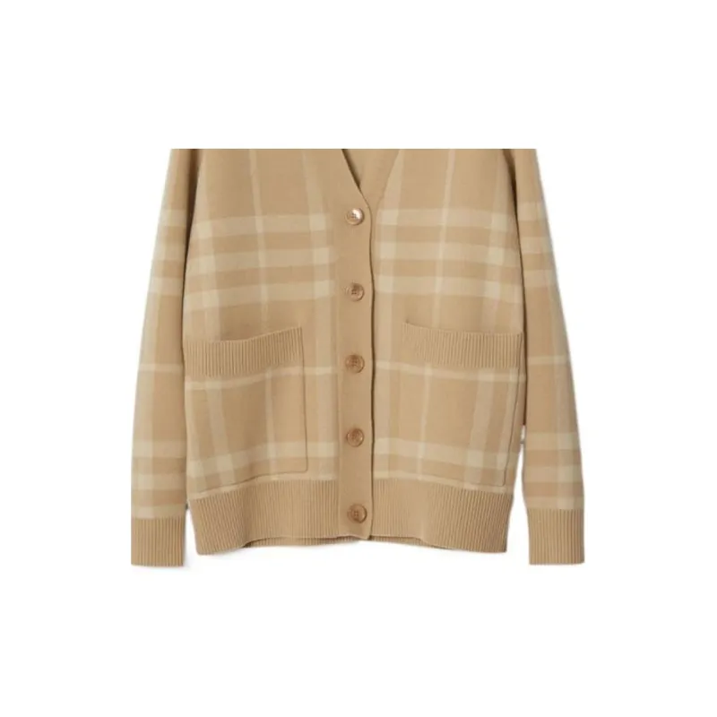 Burberry Cashmere Sweater Women's Khaki-5