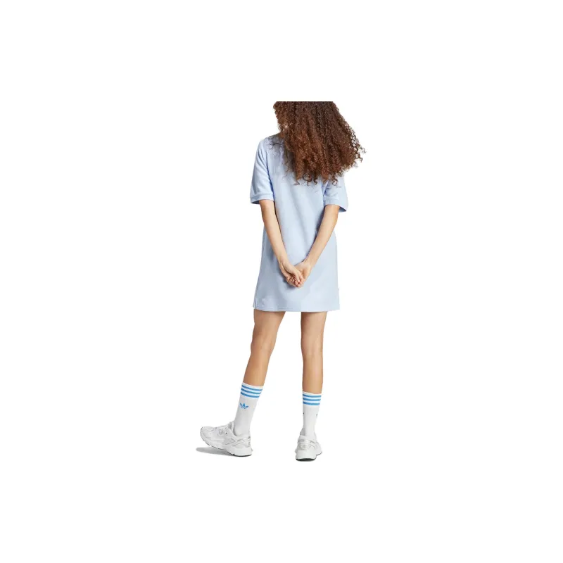 Adidas Originals Cherry Blossom Limited Series Short Sleeved Dresses Women's Light Pink Blue-1