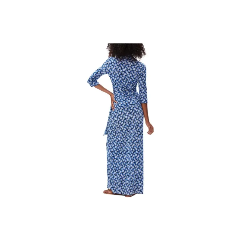 DVF Diane Von Furstenberg Eloise V-neck Maxi Dress-3