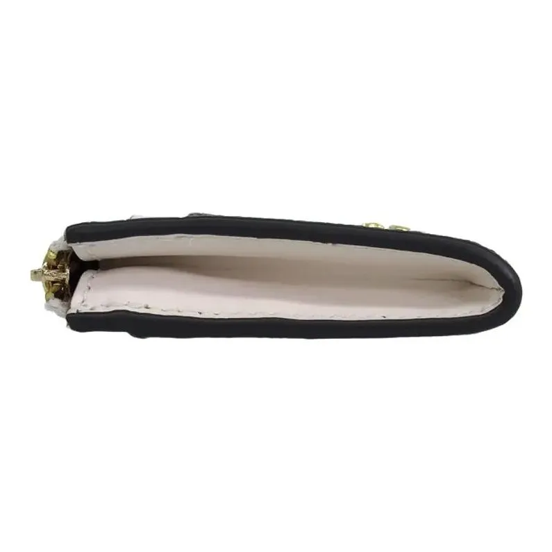 COACH Mini Id Skinny PVC Card Holder Mini Unisex Black Multicolor-2