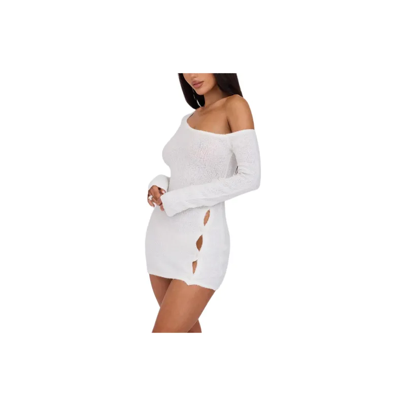 Tiger Mist RYKER DRESS Long-Sleeved Dresses Women's White-3