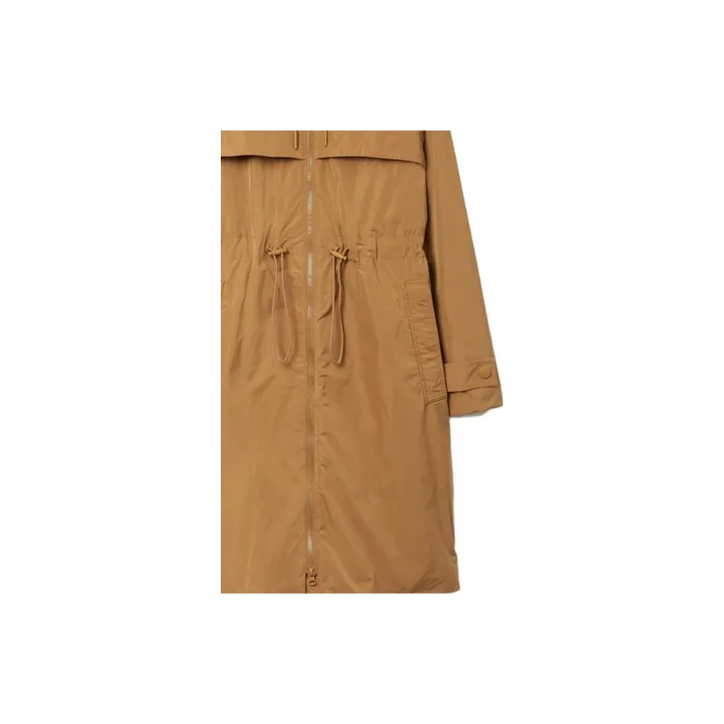 Burberry EKD Zip up Hooded Lightweight Parka In Camel-3