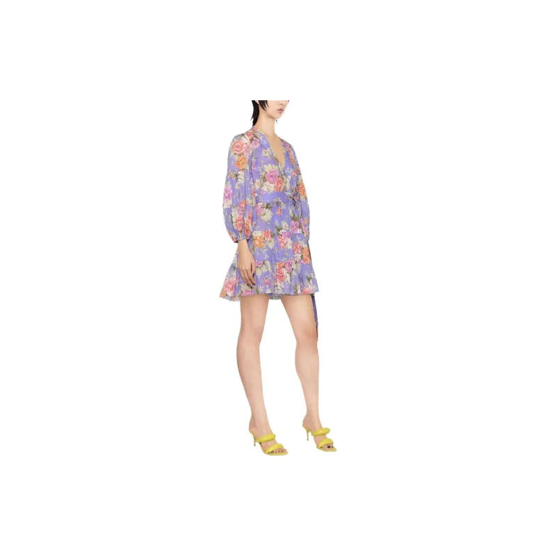 Zimmermann SS22 Long Sleeved Dress Women's Purple-3