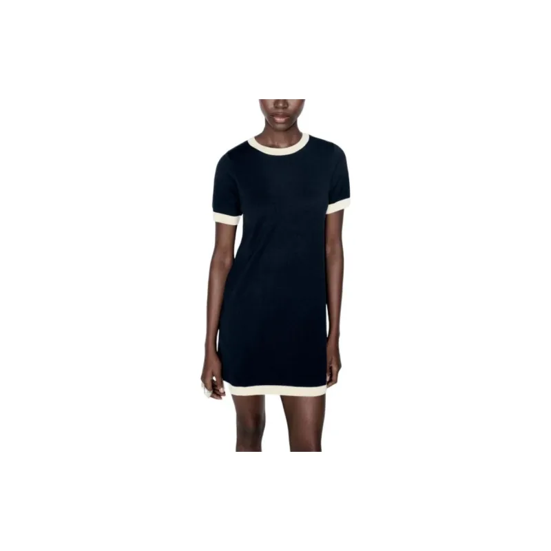 ZARA Short Sleeved Dresses Women's Sea Blue/Nude-2